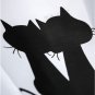 Black & White Cute Little Cat DESIGN Waterproof Shower Curtain Set 180 x 180 cm Design
