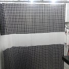 Mosaic Pattern BLACK Color 180 x 180 cm PEVA Plastic Shower Curtain Set Mosaic Pattern BLACK Color 180 x 180 cm PEVA Plastic Shower Curtain Set