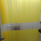 Mosaic Pattern YELLOW Color 180 x 180 cm PEVA Plastic Shower Curtain Set
