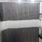 Mosaic Pattern BLACK Color 180 x 180 cm PEVA Plastic Shower Curtain Set