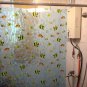 3D Lovely Little Fish PEVA 180 x 180 cm Plastic Shower Curtain Set with Hook
