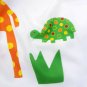Colorful ANIMAL ZOO Cute Design 180 x210 cm PEVA Bathroom Use SHOWER CURTAIN Set