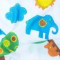 Colorful ANIMAL ZOO Cute Design 180 x210 cm PEVA Bathroom Use SHOWER CURTAIN Set