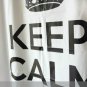 Bathroom Use SHOWER CURTAIN 180 x 200 cm KEEP CALM & CARRY ON Black & White Set