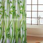 BAMBOO Pattern POLYESTER Plastic 180 x 180 cm Bathroom SHOWER CURTAIN Set