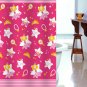 PRINCESS PINK Design 180 x 180 cm POLYESTER Bathroom Use SHOWER CURTAIN SET