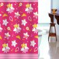 PRINCESS PINK Design 180 x 180 cm POLYESTER Bathroom Use SHOWER CURTAIN SET