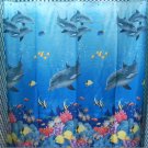 DOLPHIN Under the Sea Adorable Design 178 x 178 cm Bathroom Use SHOWER CURTAIN DOLPHIN Under the Sea Adorable Design 178 x 178 cm Bathroom Use SHOWER CURTAIN