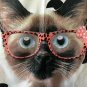 180 x 200 cm Cute CAT with Glass Dot Pattern Bathroom Use Shower Curtain Set