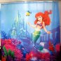 LITTLE MERMAID Cartoon 180 CM x 180 CM POLYESTER Shower Curtain Set