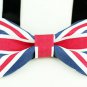 UK FLAG BOW TIE Country Flag Design BOW Good for Wedding Party Casual Easy Use