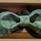 FOREST GREEN Color Printed Fabric BOW TIE Nice Gift Party / Casual Use Daily Use