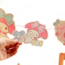 MY MELODY CARTOON 12 Design Paper Card Letter Banner Decoration Sticker DIY Set