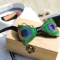 PEACOCK FEATHER BOW TIE Nice For Wedding Party Casual Use Unique Design Bow Tie