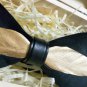 BLACK Color VELVET Fabric GOLD FEATHER BOW TIE Tuxedo Use Party Daily Easy Use