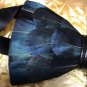 BLACK Color VELVET Fabric GOLD FEATHER BOW TIE Tuxedo Use Party Daily Easy Use