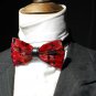 RED Color FEATHER BOW TIE Daily Easy Use Casual Use Party Use Match TUXEDO Use