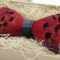 RED Color FEATHER BOW TIE Daily Easy Use Casual Use Party Use Match TUXEDO Use