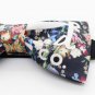 BOW TIE FLOWER AND SIGN Design Fabric Printed Black Color Party Use Easy Use BOW