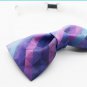 PLAID CHECK Purple Color Fabric Printed Daily Easy Use Party Use Buckle BOW TIE