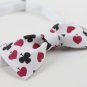 POKER CARD Cool Design WHITE Color BOW TIE Nice Gift Good for Causal Party Use