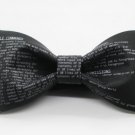 BOW TIE DOS COMMAND Design BLACK Color Nice Gift Wedding Party Casual Easy Use