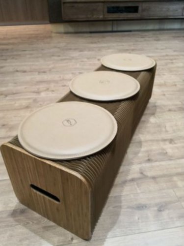 Flexible Expanding Paper Sofa Seats Paper Lounge Bench Chair Portable Furniture