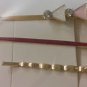 Set of Three HAIR CLIPS Metal Hairclips Hairpins PINK Triangle >5.5 cm Length
