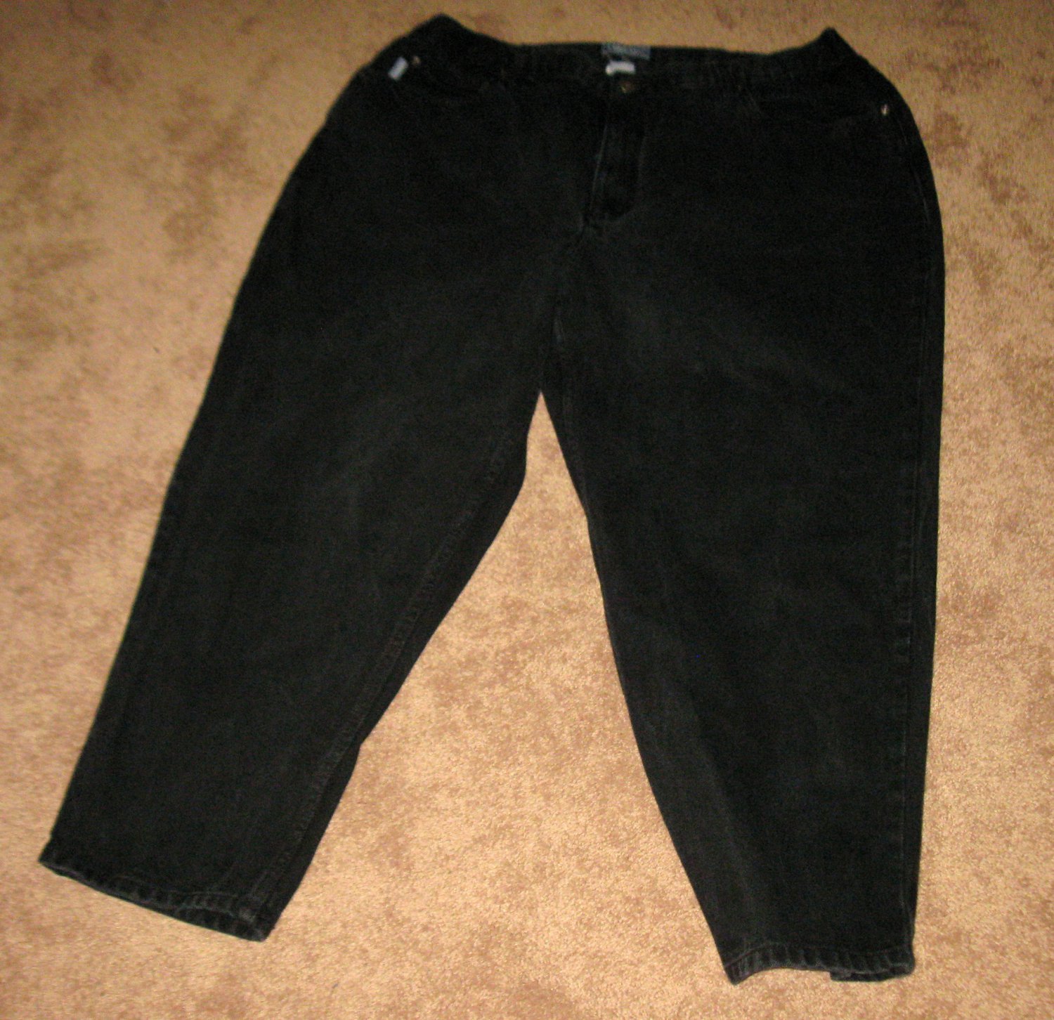 Liz & Me Jeans Womans Plus Black Size 20 Petite #D89