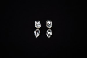 Two T Crystal earring
