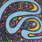 unique abstract original acrylic painting in beautiful colors