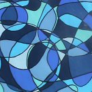 Original abstract Acrylic painting in shades of blue