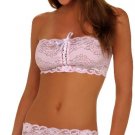 STRETCH LACE SKIRT SET PINK ONE SIZE