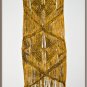 Rustic Macrame Wall Decoration-Hanging, Woven Linen Cord, New, Yellow, Handmade