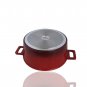Jeetee New 13 Piece Ceramic Non stick Cookware set shaded Red