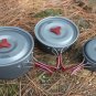 17pcs Outdoor Camp Cooking Set Camping Cookware Set Picnic pot pan for 4-5 persons Free shipping