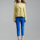 XCVI Blue Twiggy Cropped pants Size S