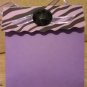 Purple and Black Zebra Striped Paper Purse