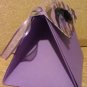 Purple and Black Zebra Striped Paper Purse