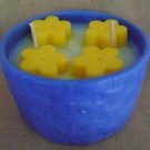 2 Wick Wax Basket Candle With Soy Wax and Wax Embeds