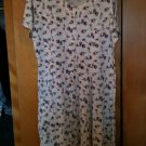 Spring Dress Size 2x Button up short sleeves with flowers
