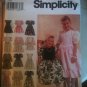 Simplicity pattern #8754 NN Girls NIP Size 8,10,12, 14.