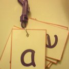 ABC Flash Card Key Chain - Laminated