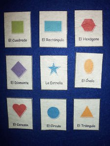 Spanish Shape Pieces - FELT OR LAMINATED CARDSTOCK, Your Choice