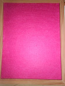 Pink Hand Held Felt Board/Reverse Side Dry Erase for Kids