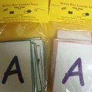 ABC Laminated Flash Cards for Boy or Girl NEW