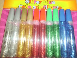 Glitter Glue - 10 Pack Squeezable Tubes