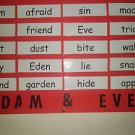 Adam & Eve/First Man & Woman Word Wall Theme - Also Choose any Other Themes