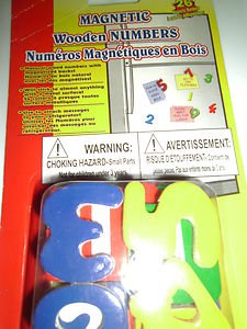 Magnetic Wooden Numbers