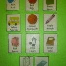 Color Sight Words - Dual Language (English and Spanish):  FELT OR LAMINATED